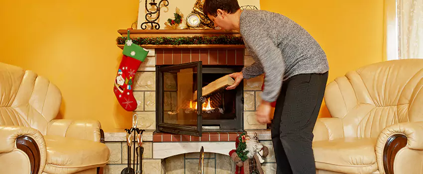 Rusted Metal Fireplace Restoration in Windsor, Colorado